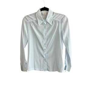 Bronson of California Vintage 70s Light Blue Blouse Size 5/6